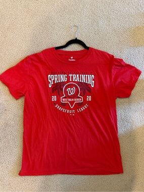 Fanatics Red Washington Nationals Spring Training Graphic Tee